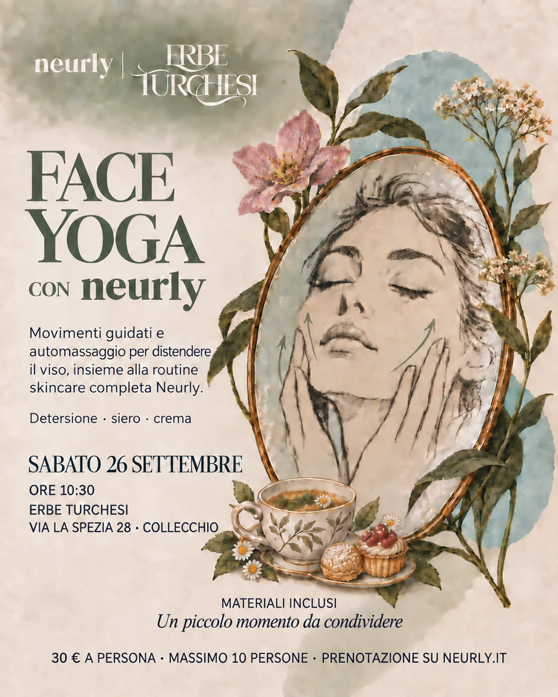 Face Yoga con neurly da Erbe Turchesi